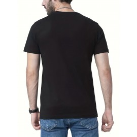 Men's Casual Short Sleeve T-Shirt with Bold 