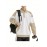 [NASAOVER Long Sleeve Shirt] Men's NASAOVER Colorblock Long Sleeve Shirt - Casual Loose Fit, Two-Tone Black/Beige, Button Detail, Ideal for Spring & Summer Outdoor Activities