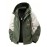 Men's Windproof Hooded Jacket for Spring & Autumn - Lightweight Work Jacket with Zipper Closure, Contrast Color Block Design, Polyester Lining & Pockets - Outdoor Sports, Hiking, Casual Wear
